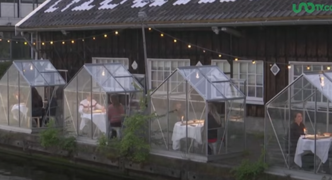 Restaurante para tempos de pandemia